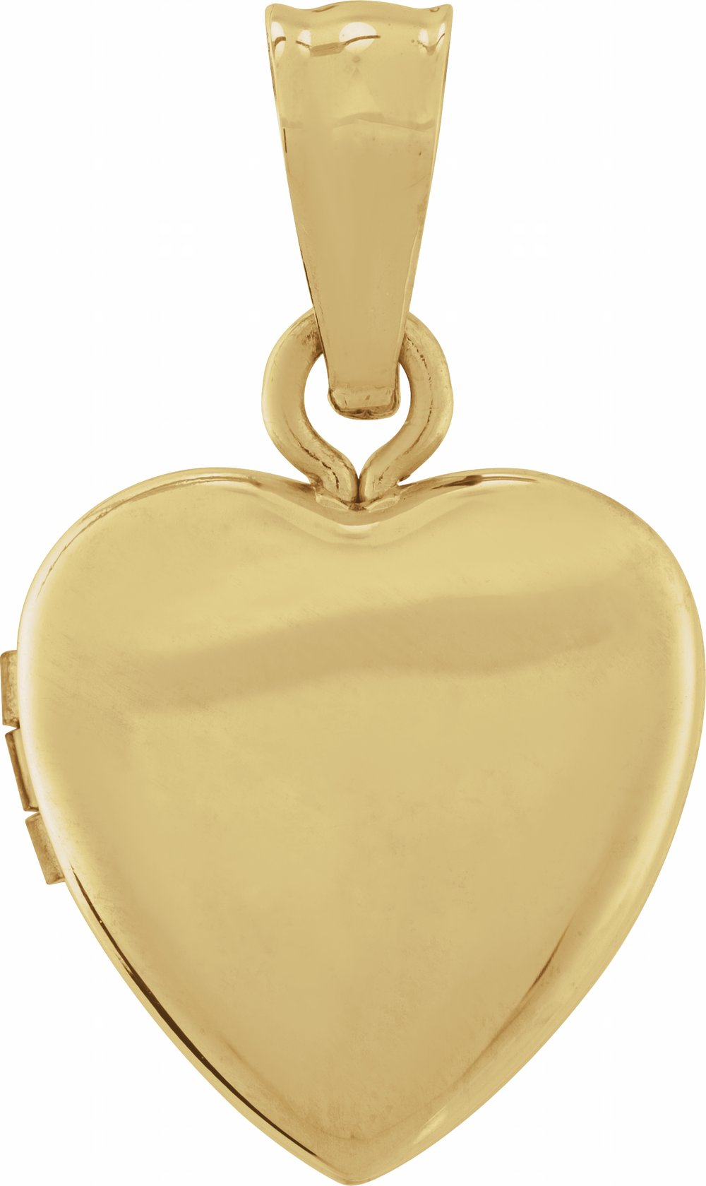 14K Yellow Gold Heart Locket