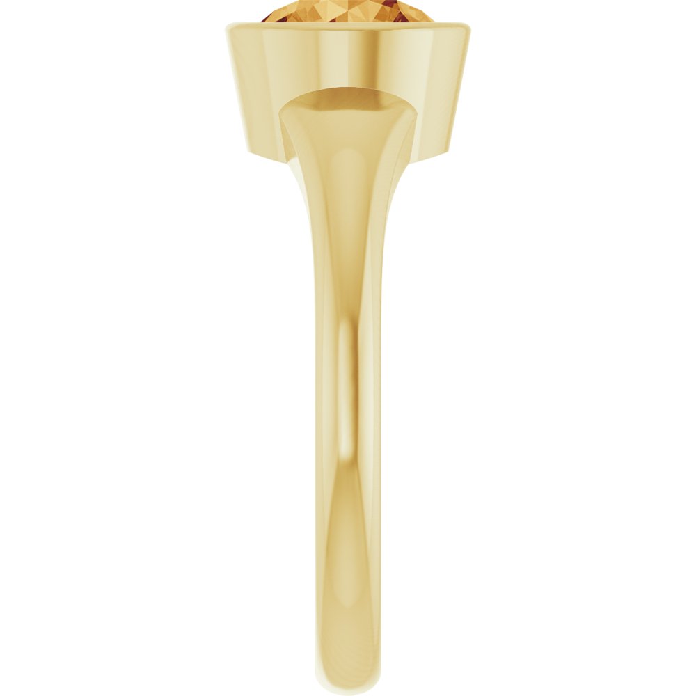 14K Yellow Natural Citrine Ring