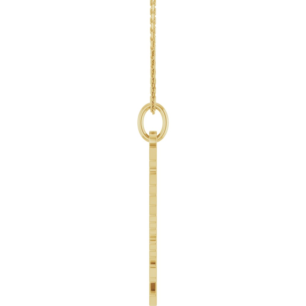 14K Yellow Gold Gothic Scorpio 18" Necklace