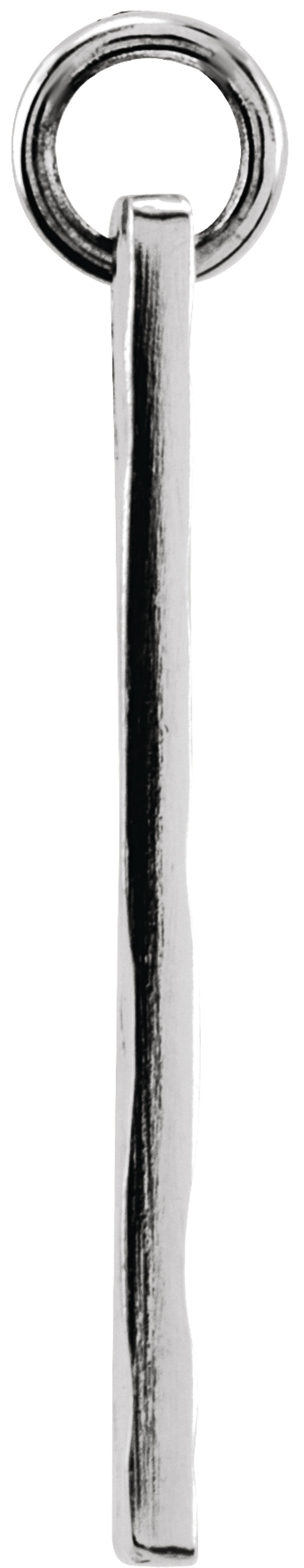 Sterling Silver Be Posh® Engravable Rectangle Pendant