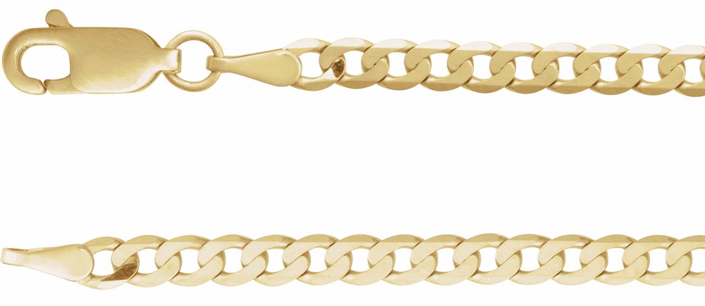 14K Yellow Gold 1/4 CT Lab-Grown Diamond Link 7" Bracelet