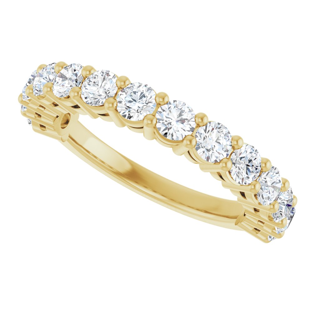 14K Yellow Gold 1 1/4 CTW Lab-Grown Diamond Anniversary Band