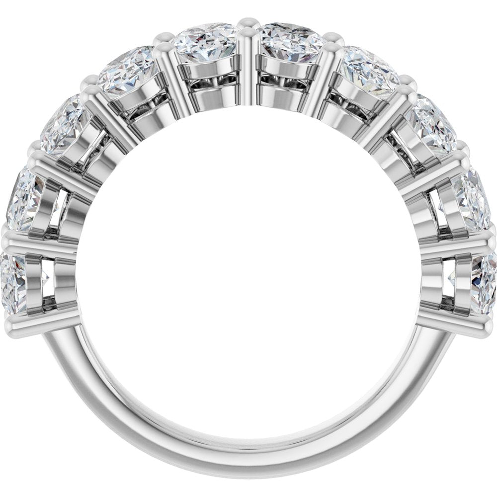 14K White Gold 4 CTW Lab-Grown Diamond Anniversary Band