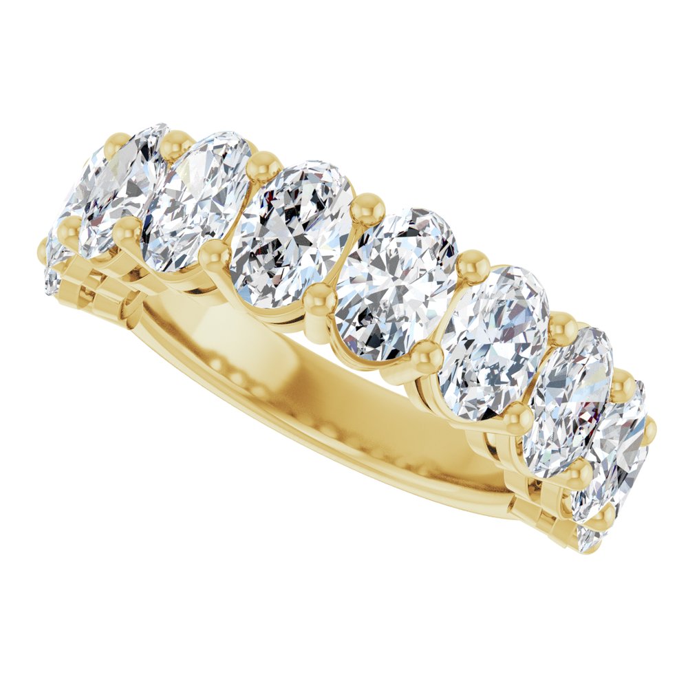 14K Yellow Gold 4 CTW Lab-Grown Diamond Anniversary Band