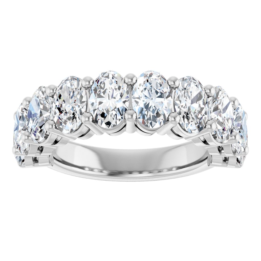 14K White Gold 4 CTW Lab-Grown Diamond Anniversary Band