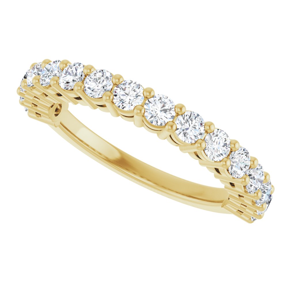 14K Yellow Gold 1 CTW Lab-Grown Diamond Anniversary Band
