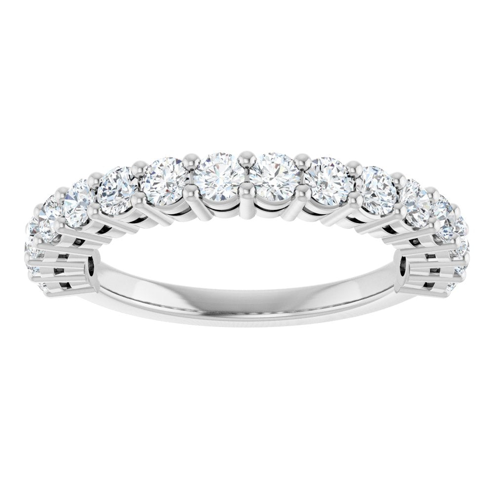 14K White Gold 1 CTW Lab-Grown Diamond Anniversary Band
