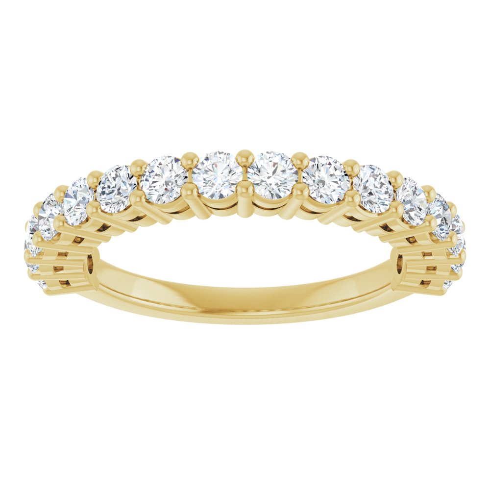 14K Yellow Gold 1 CTW Lab-Grown Diamond Anniversary Band