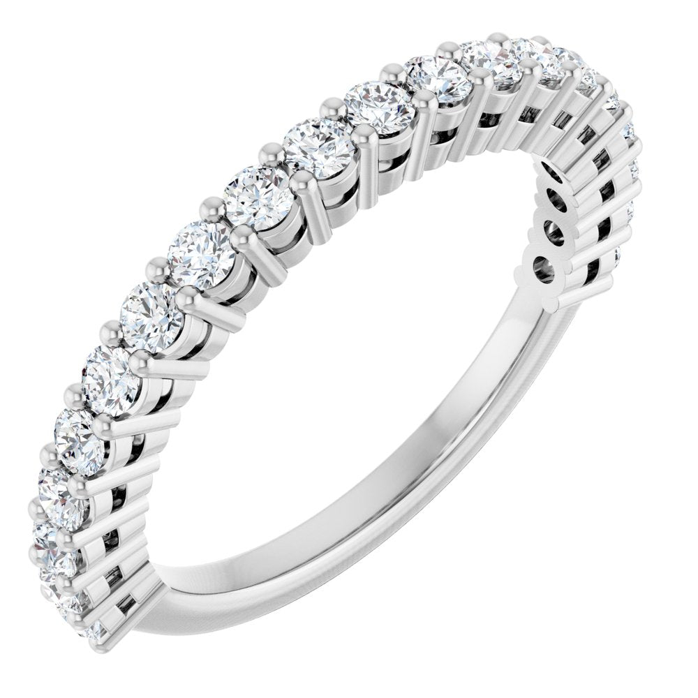 14K White Gold 1/2 CTW Lab-Grown Diamond Anniversary Band