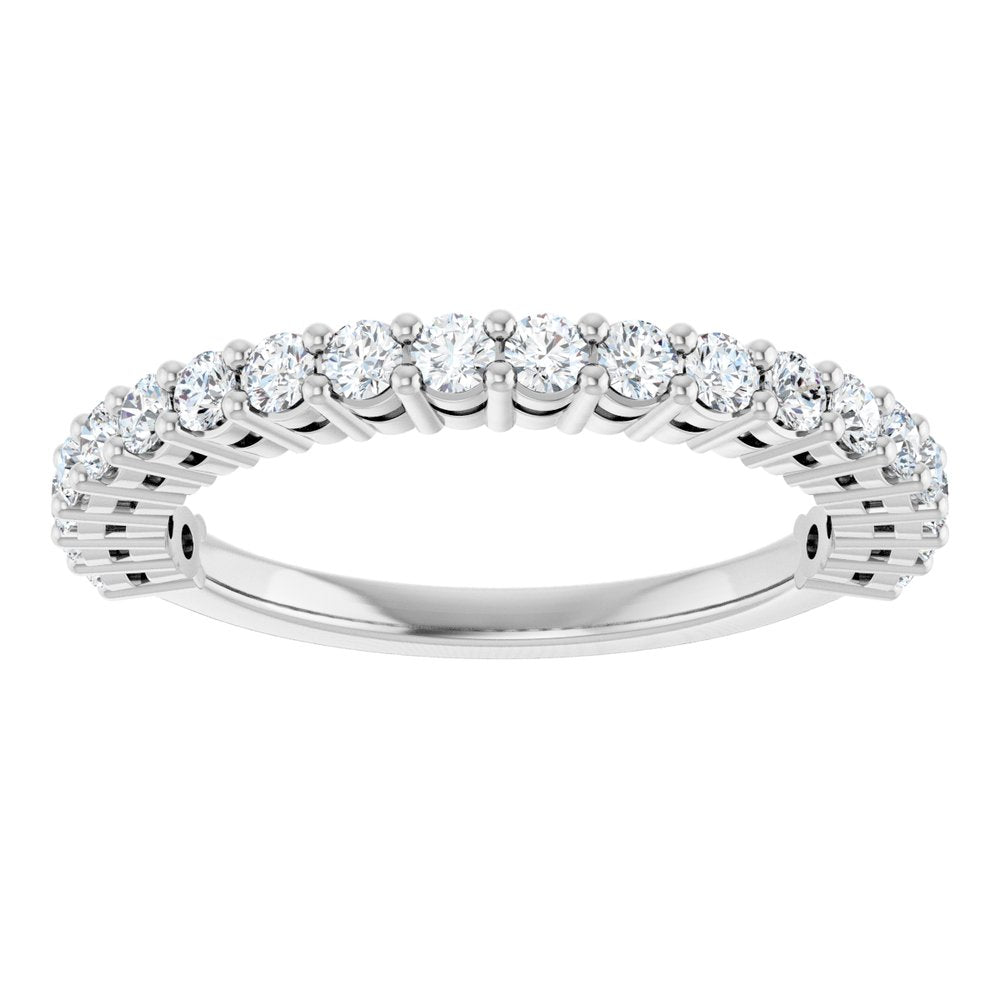 14K White Gold 1/2 CTW Lab-Grown Diamond Anniversary Band