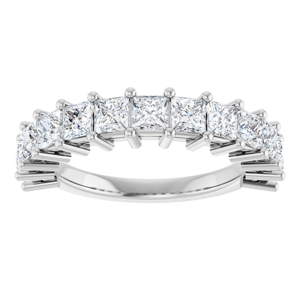 14K White 2 CTW Lab-Grown Diamond Anniversary Band