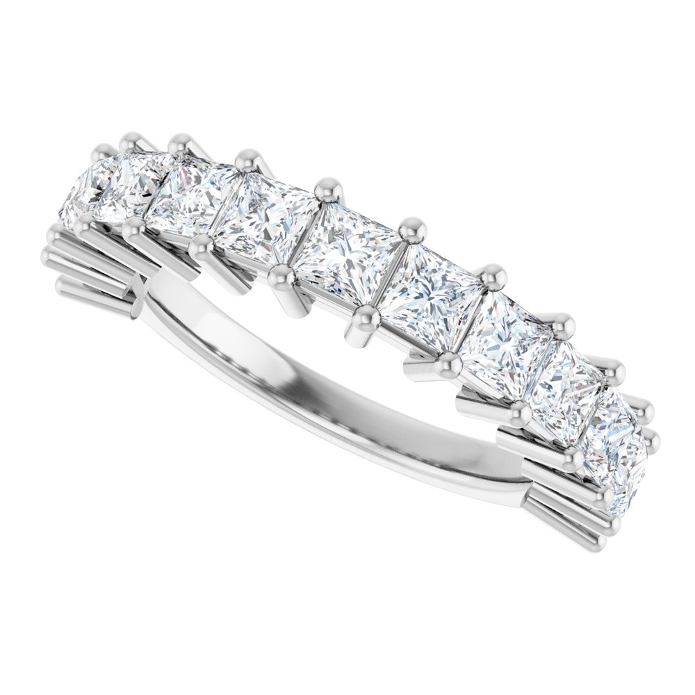 14K White 2 CTW Lab-Grown Diamond Anniversary Band