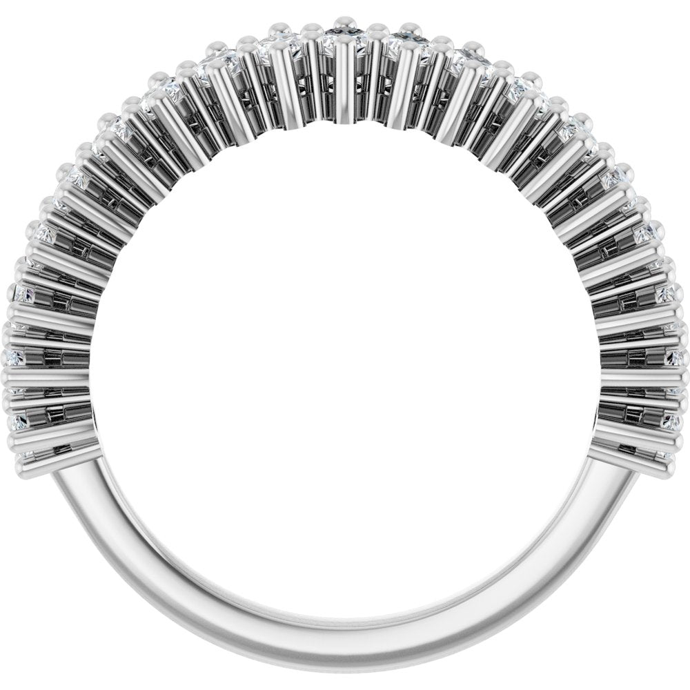 14K White Gold 1 1/5 CTW Lab-Grown Diamond Anniversary Band