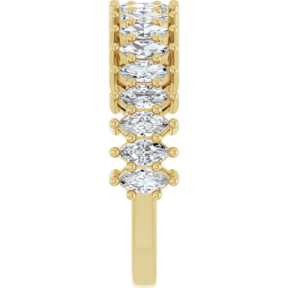 14K Yellow Gold 1 1/5 CTW Lab-Grown Diamond Anniversary Band