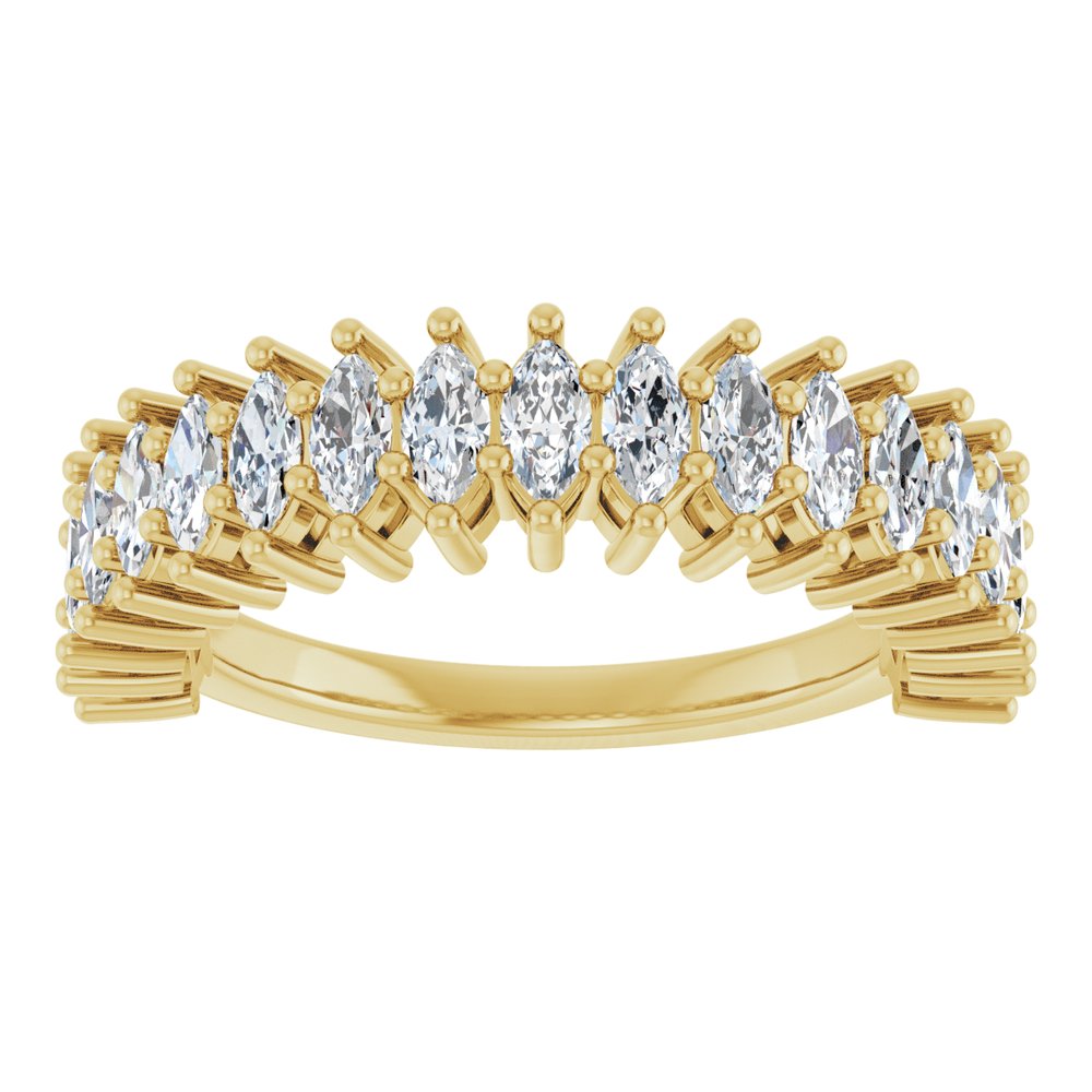 14K Yellow Gold 1 1/5 CTW Lab-Grown Diamond Anniversary Band