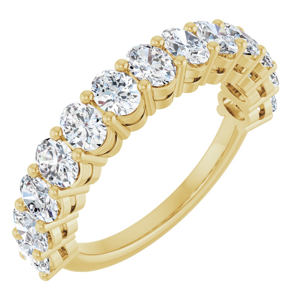 14K Yellow Gold 1 9/10 CTW Lab-Grown Diamond Anniversary Band