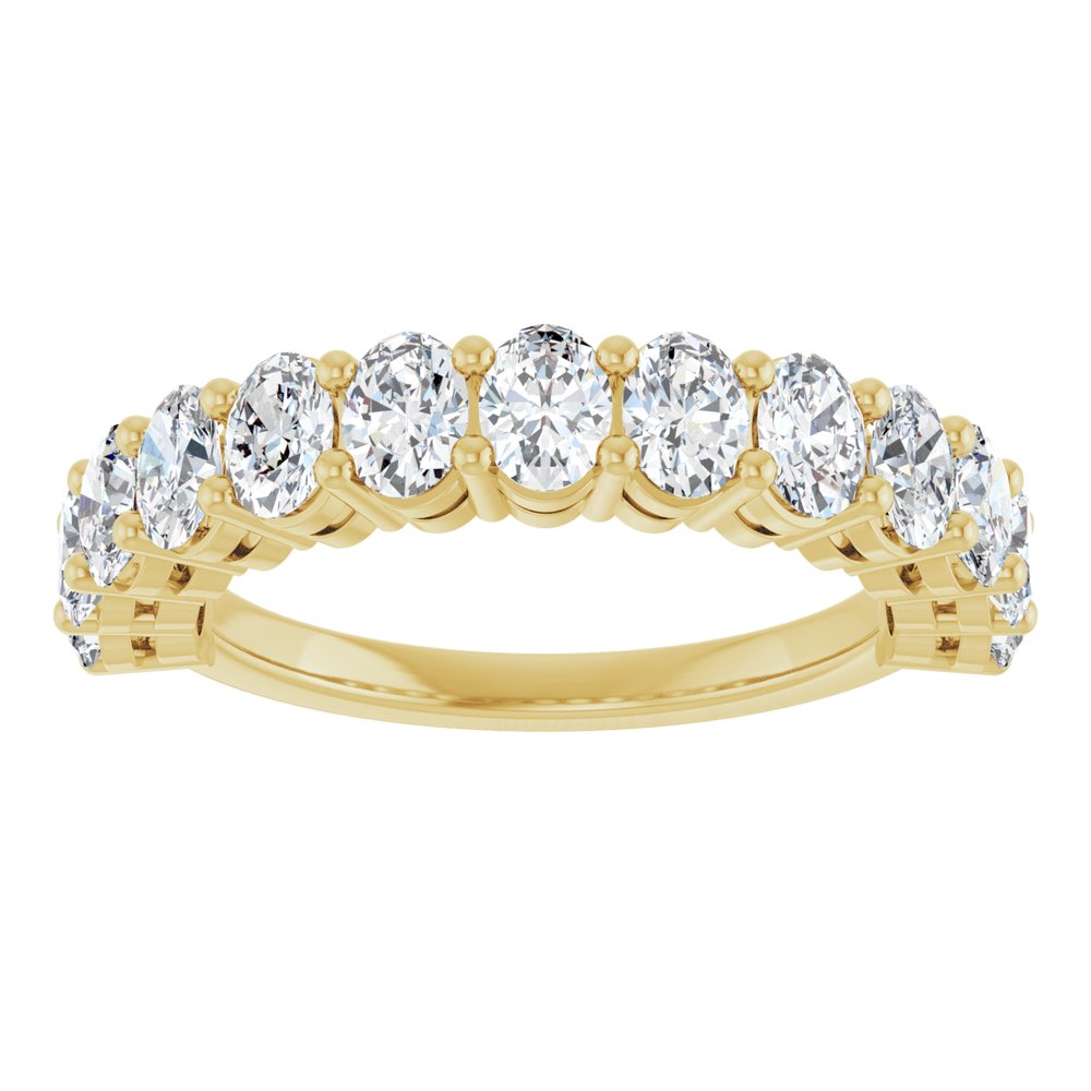 14K Yellow Gold 1 9/10 CTW Lab-Grown Diamond Anniversary Band