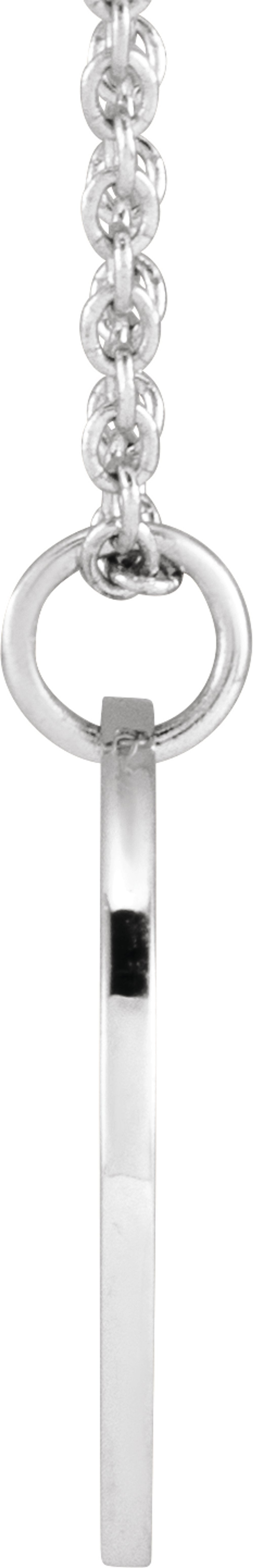 Sterling Silver Snow Drop January Birth Flower 16-18" Necklace