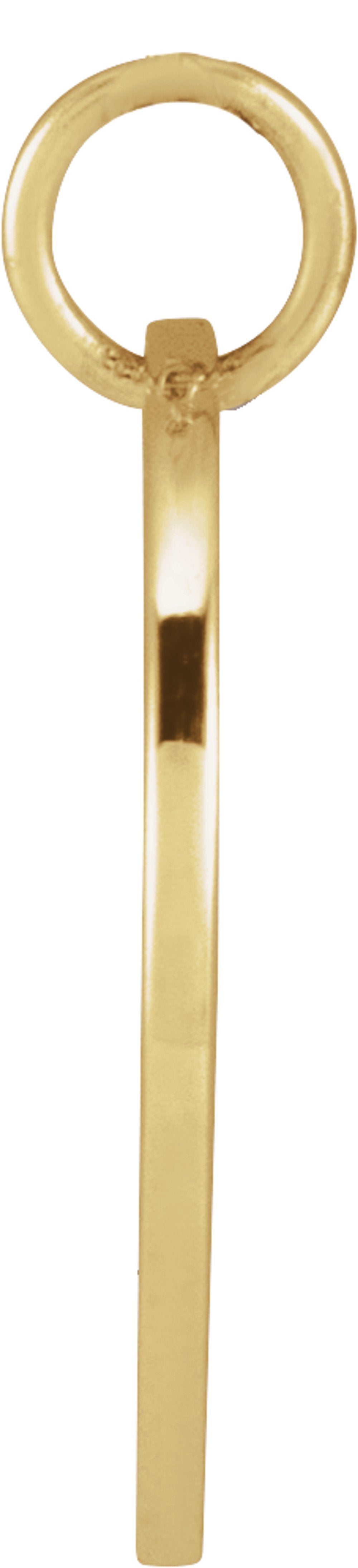 14K Yellow Gold Morning Glory September Birth Flower Pendant