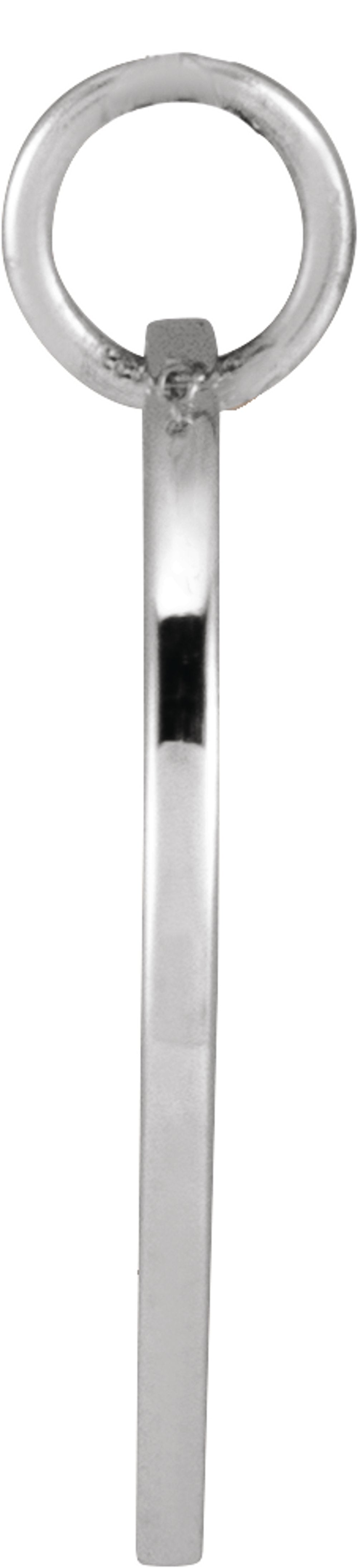 14K White Gold Morning Glory September Birth Flower Pendant