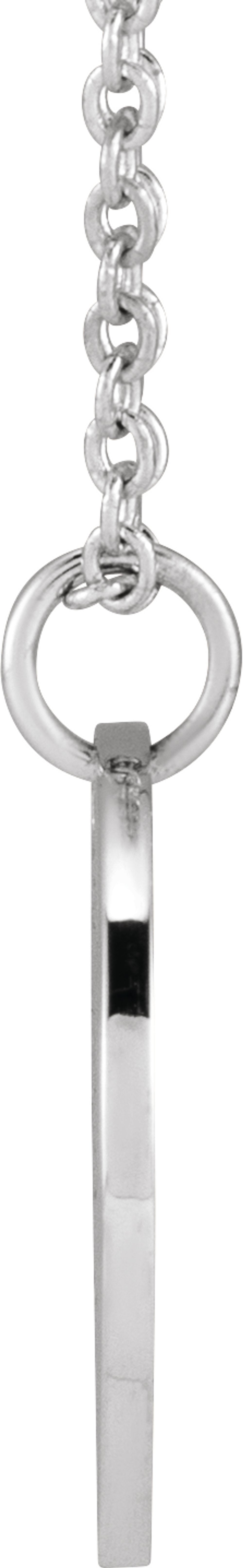 Sterling Silver Poppy August Birth Flower 16-18" Necklace