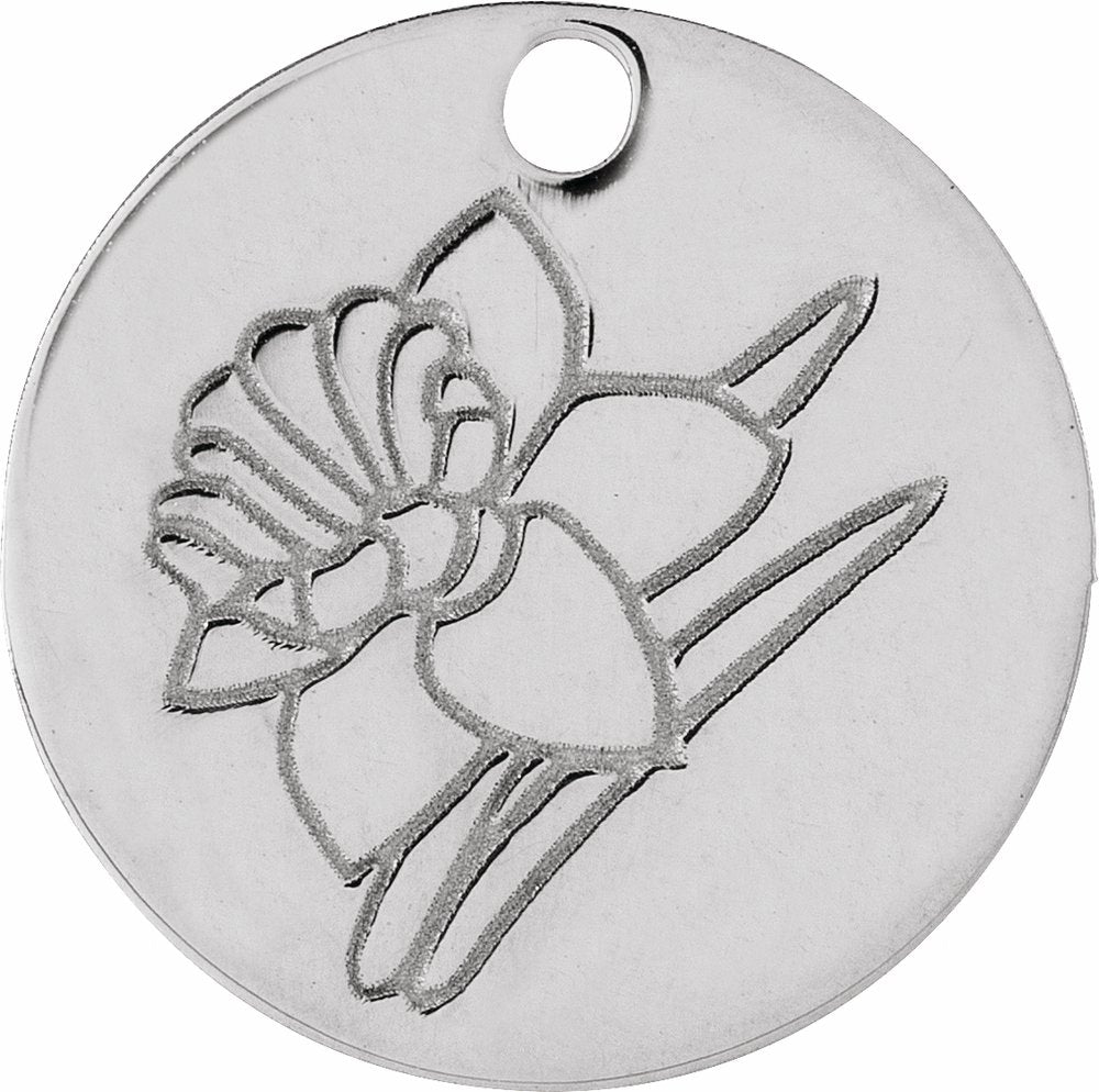 Sterling Silver March Daffodil Flower Dangle