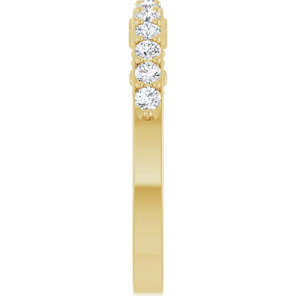 14K Yellow 3/8 CTW Natural Diamond Anniversary Band
