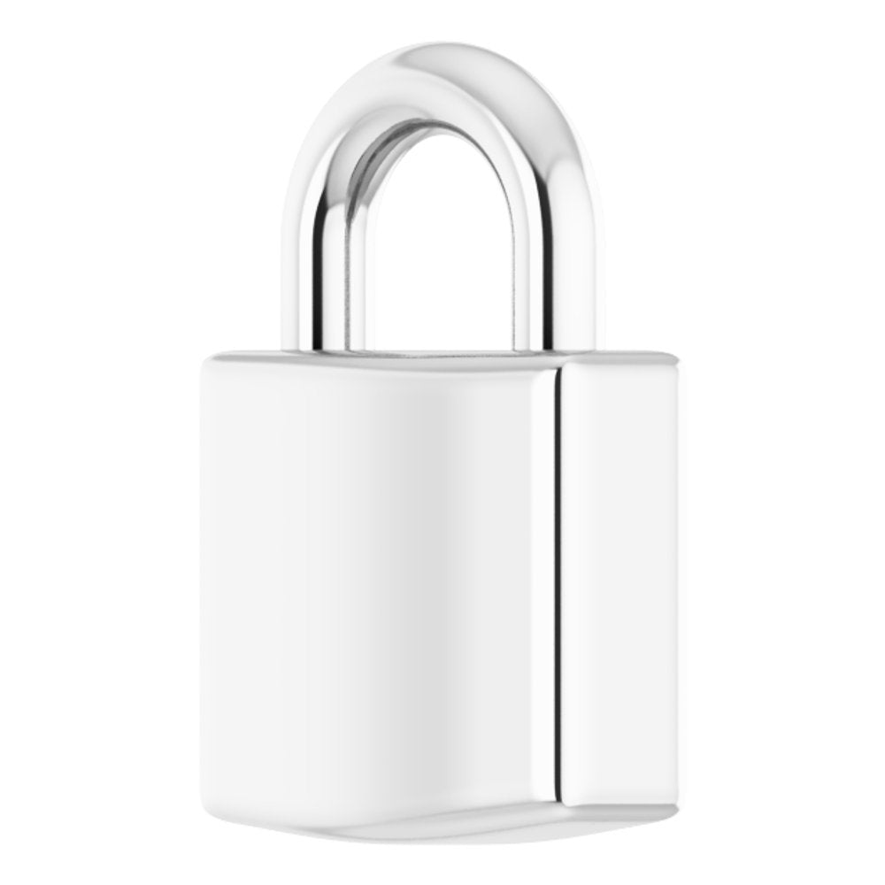 Sterling Silver Engravable Lock Pendant