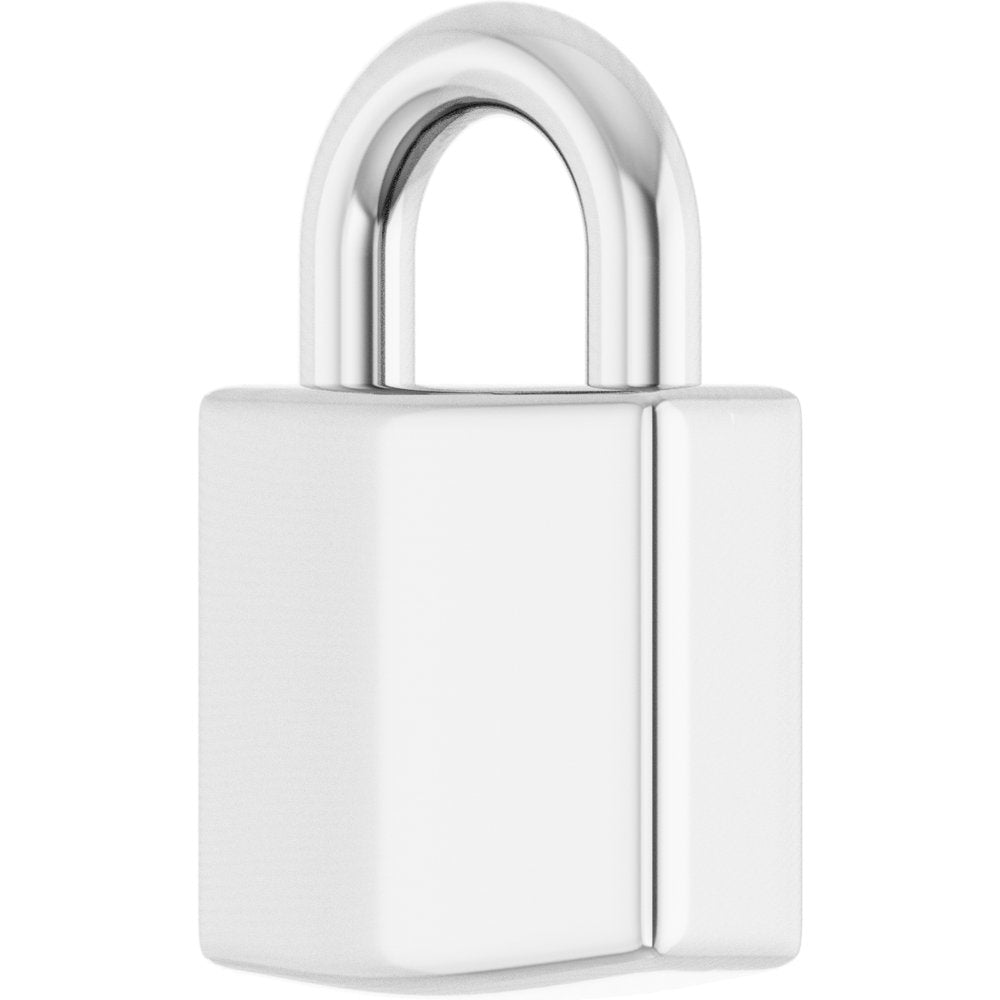 Sterling Silver Engravable Lock Pendant