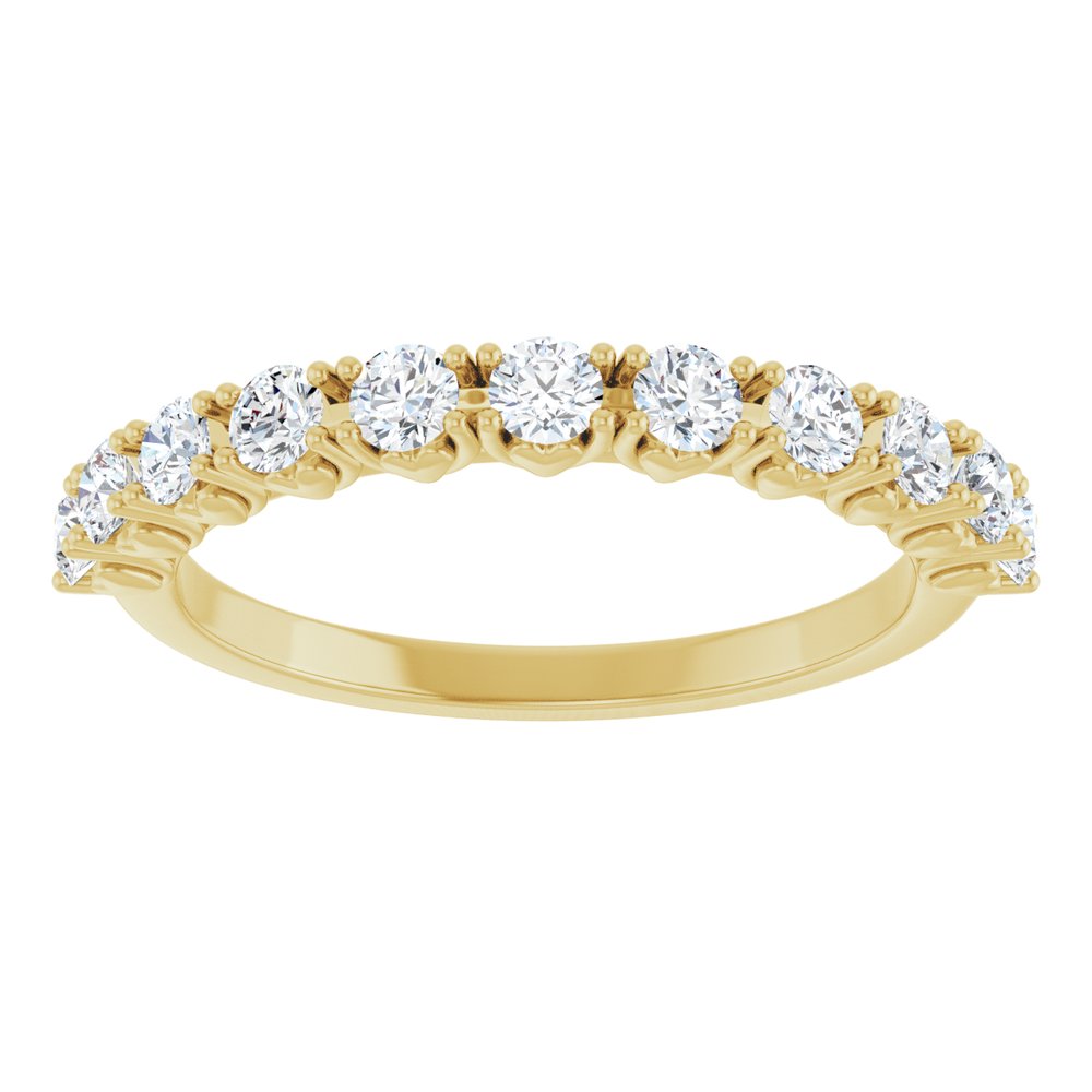 14K Yellow 5/8 CTW Lab-Grown Diamond Anniversary Band
