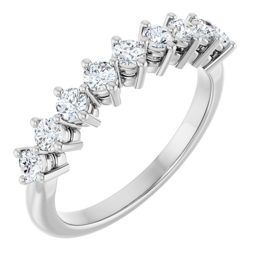 14K Yellow Gold 1/2 CTW Lab-Grown Diamond Anniversary Band