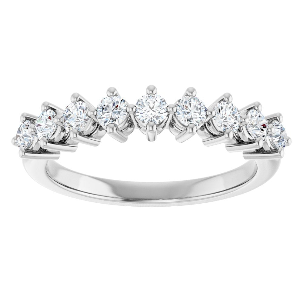 14K White Gold 1/2 CTW Lab-Grown Diamond Anniversary Band