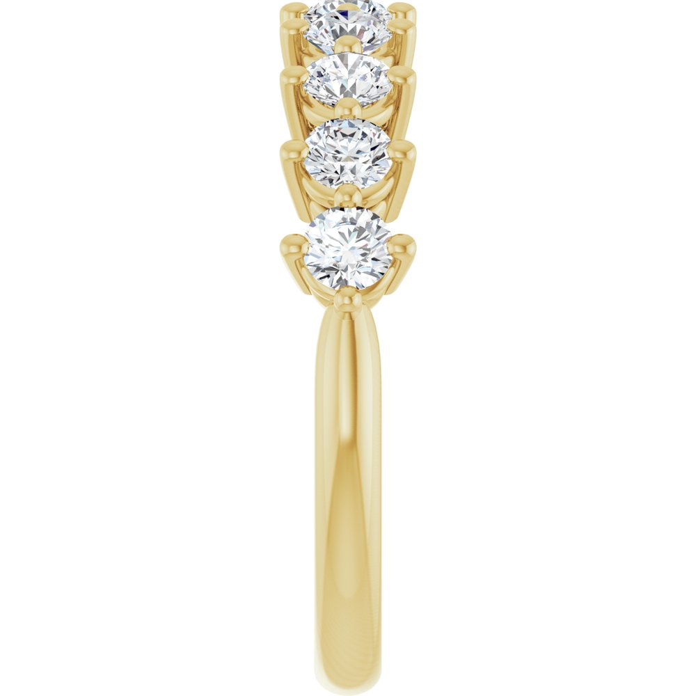 14K Yellow Gold 3/4 CTW Lab-Grown Diamond Anniversary Band