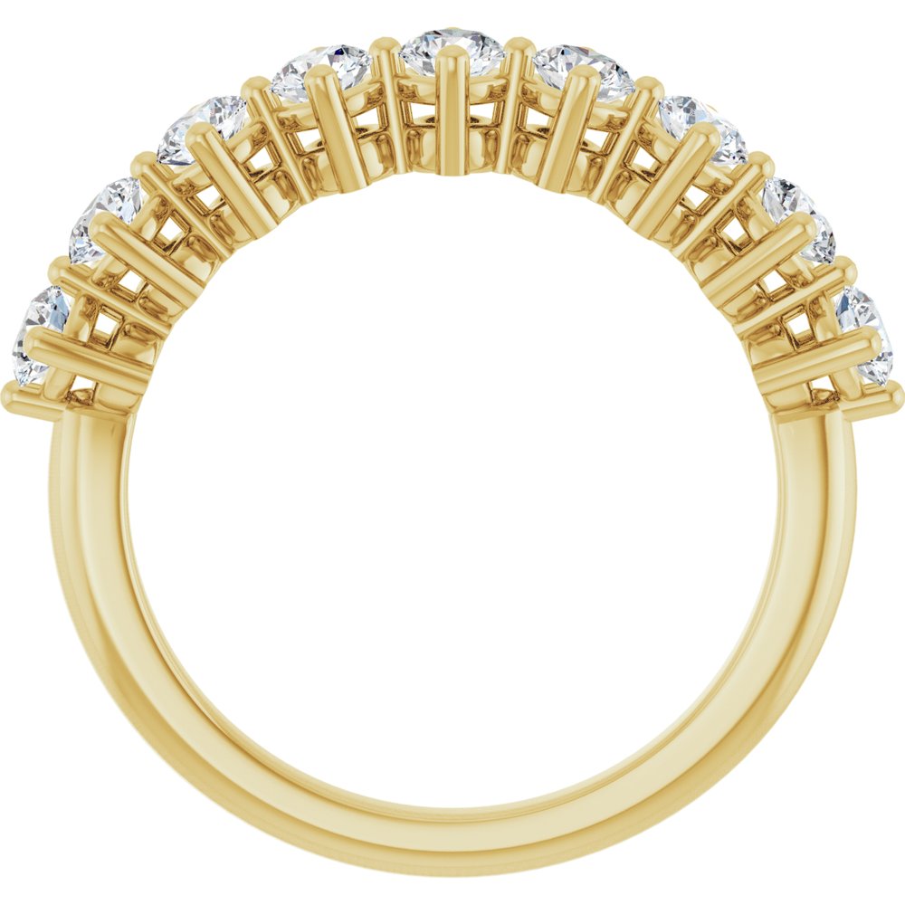 14K Yellow Gold 3/4 CTW Lab-Grown Diamond Anniversary Band