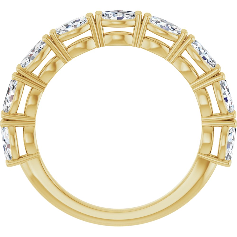14K Yellow Gold 1 CTW Lab-Grown Diamond Anniversary Band