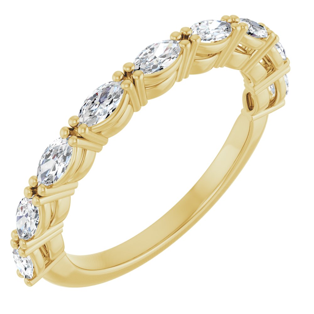 14K Yellow Gold 5/8 CTW Lab-Grown Diamond Anniversary Band