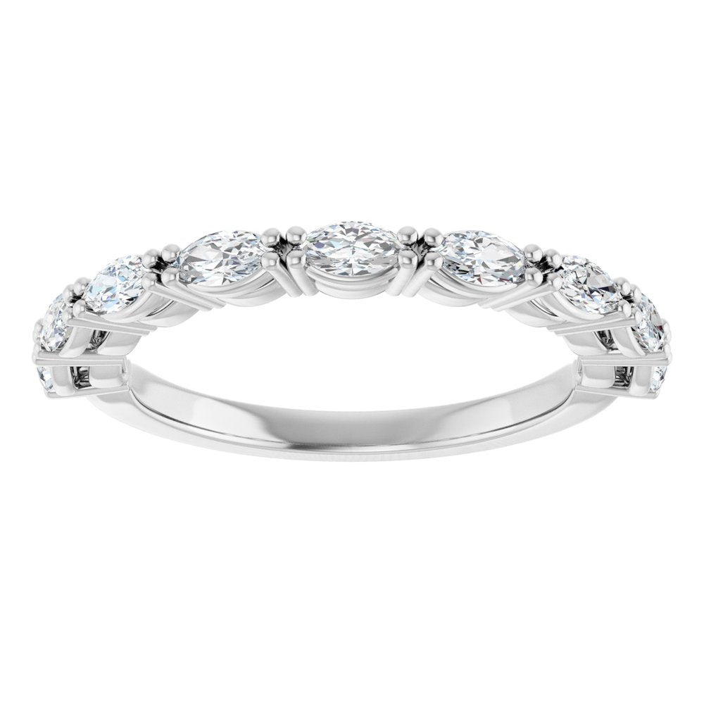 14K White Gold 5/8 CTW Lab-Grown Diamond Anniversary Band