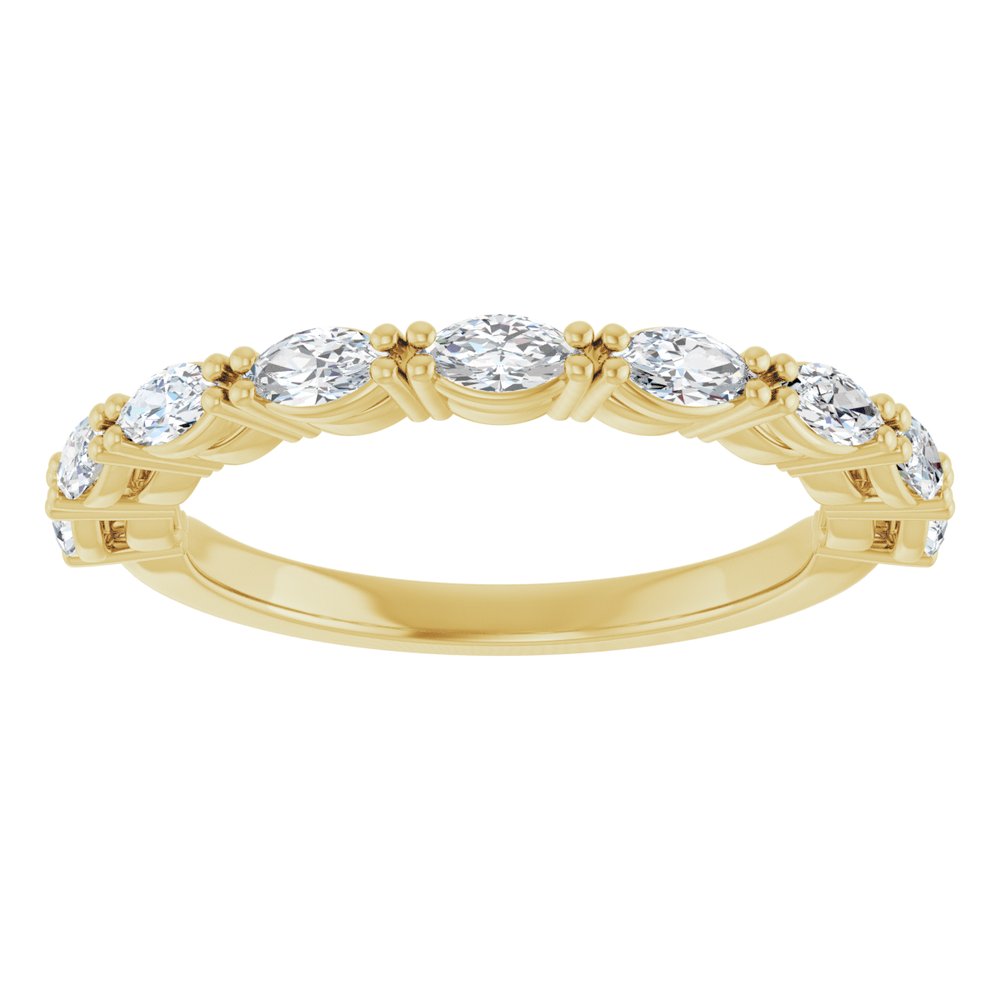 14K Yellow Gold 5/8 CTW Lab-Grown Diamond Anniversary Band