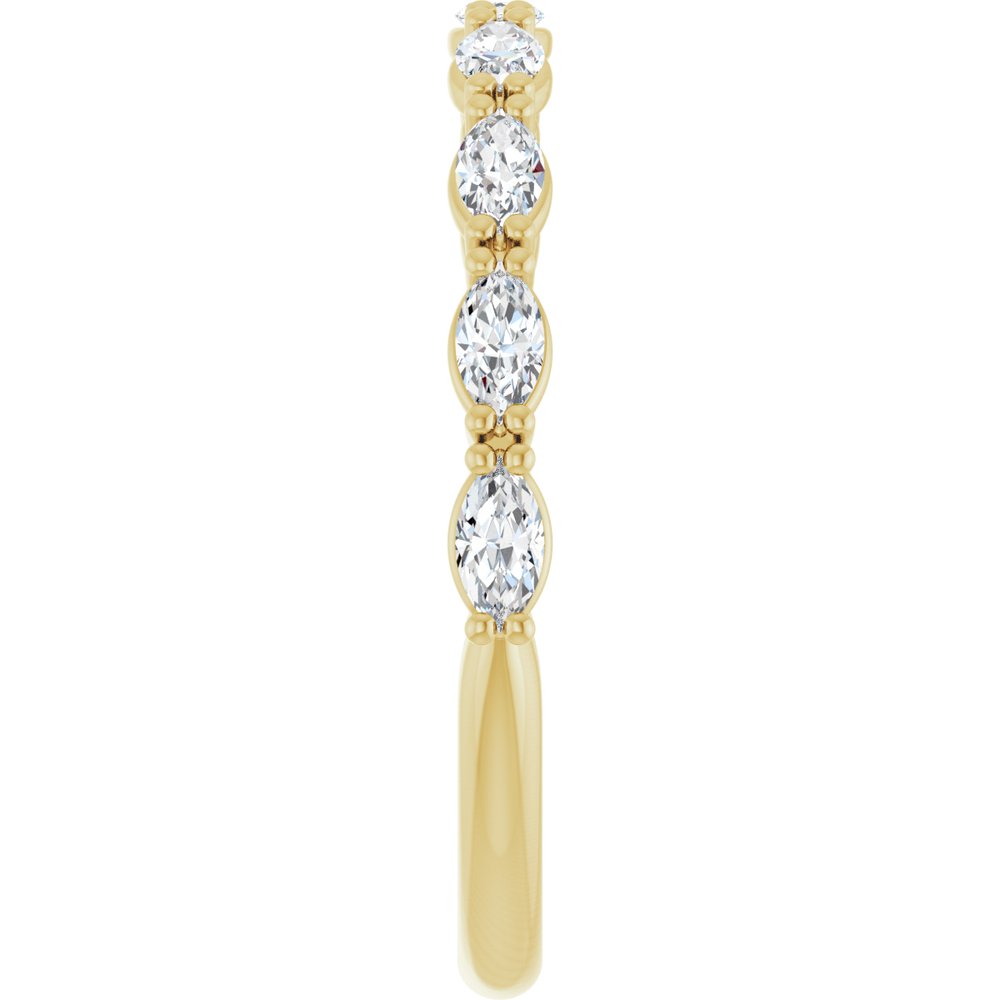 14K Yellow Gold 5/8 CTW Lab-Grown Diamond Anniversary Band