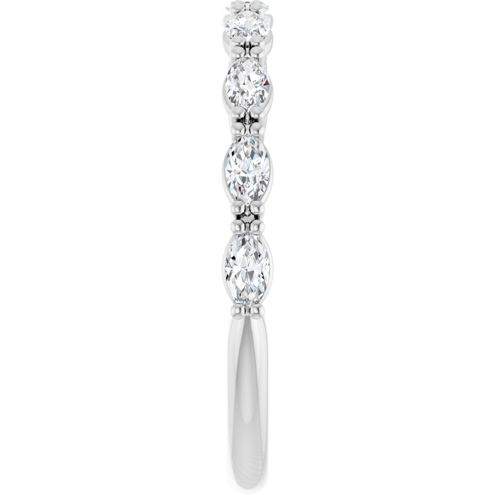 14K White Gold 5/8 CTW Lab-Grown Diamond Anniversary Band