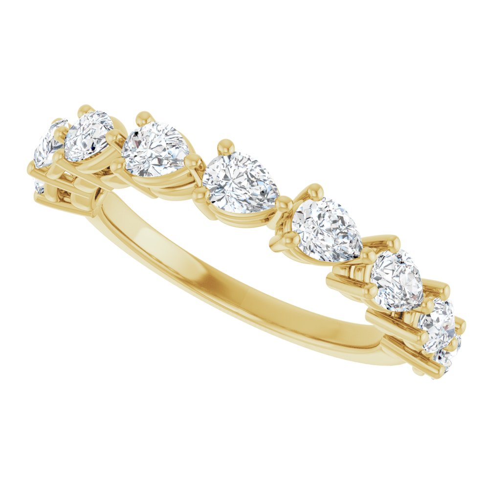 14K Yellow Gold 1 1/4 CTW Lab-Grown Diamond Anniversary Band