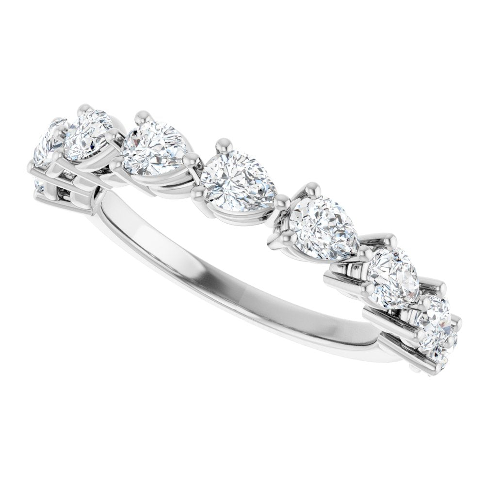 14K White Gold 1 1/4 CTW Lab-Grown Diamond Anniversary Band