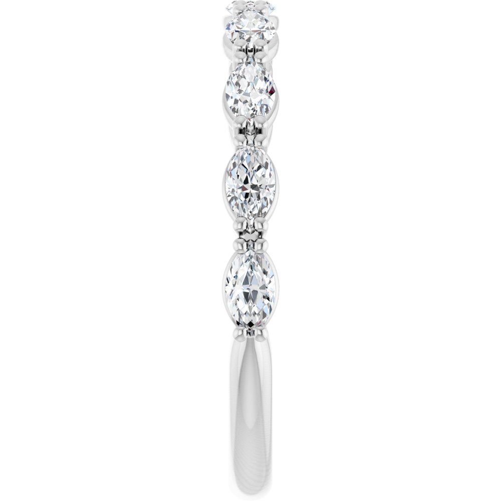 14K White Gold 3/4 CTW Lab-Grown Diamond Anniversary Band