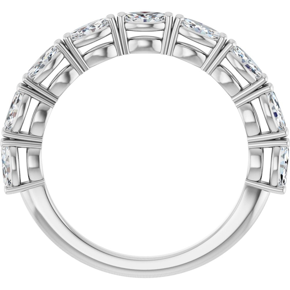 14K White Gold 3/4 CTW Lab-Grown Diamond Anniversary Band