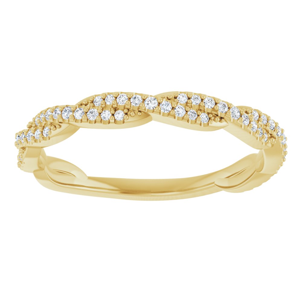 14K Yellow 1/6 CTW Natural Diamond Anniversary Band