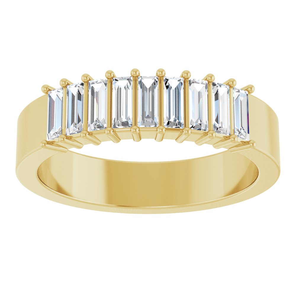 14K Yellow 1/2 CTW Lab-Grown Diamond Anniversary Band