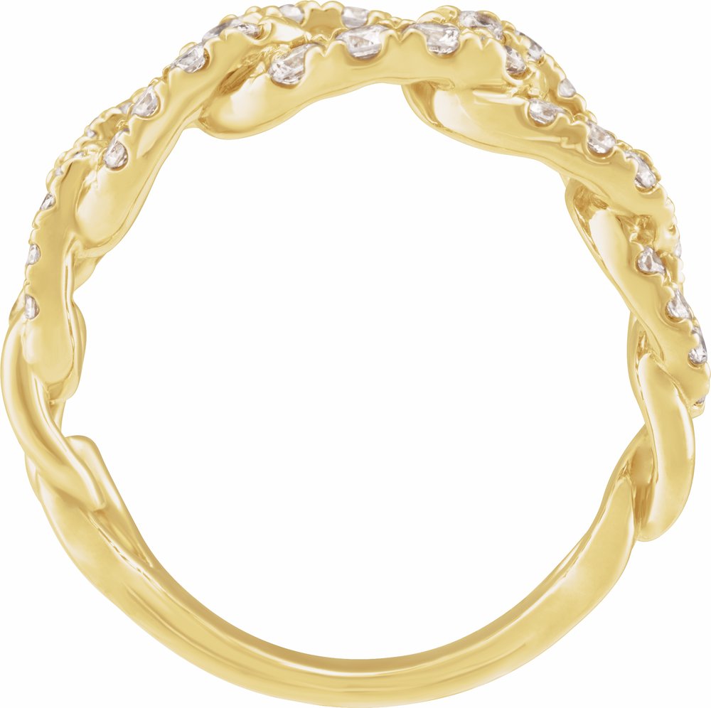 14K Yellow Gold 1 CTW Lab-Grown Diamond Ring