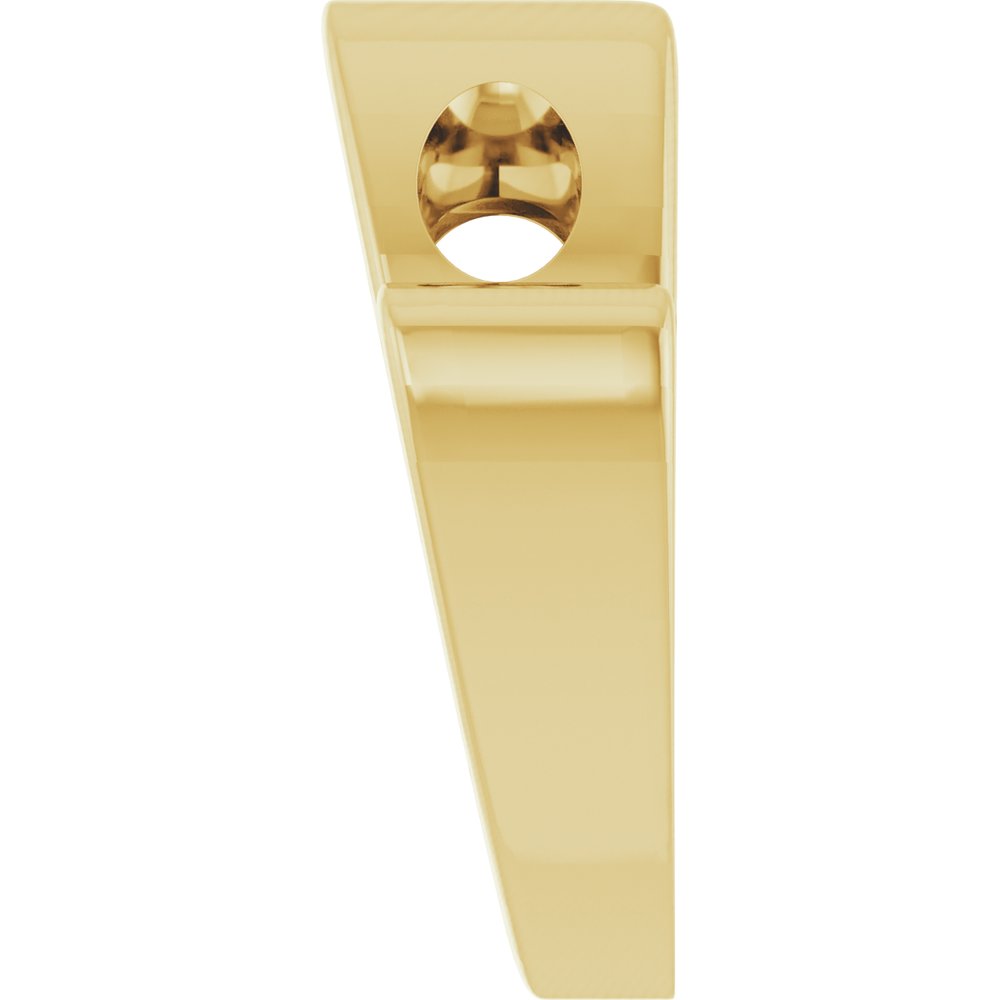14K Yellow Gold Heart Pendant