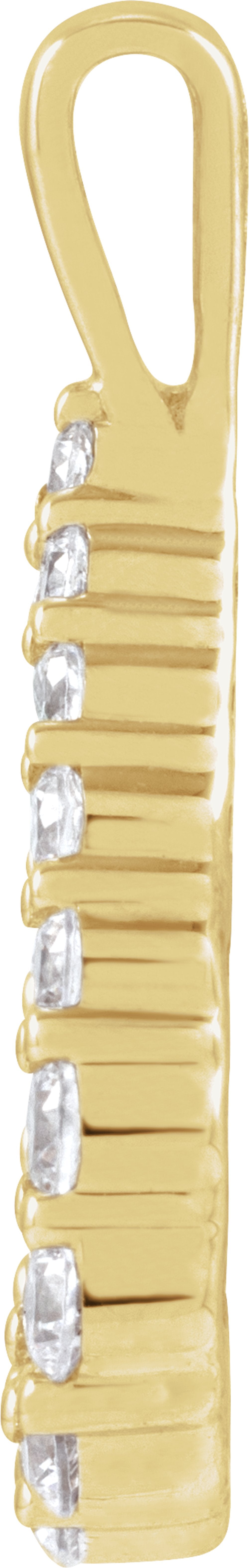 14K Yellow Gold 1/3 CTW Lab-Grown Diamond Pendant