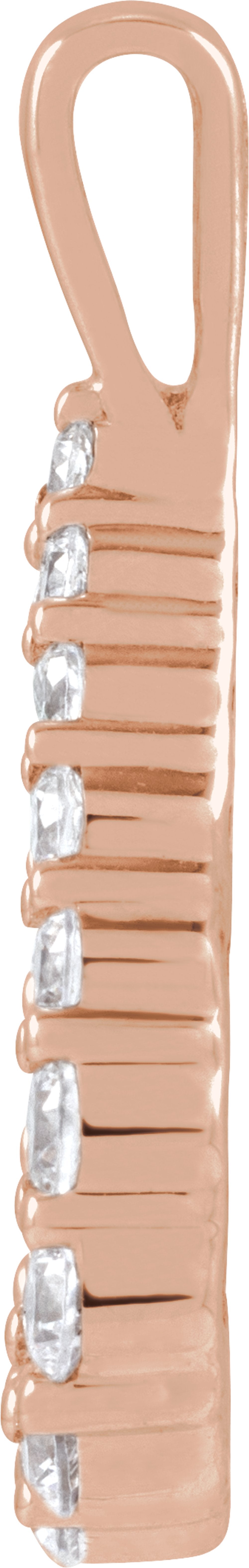 14K Rose 1/3 CTW Lab-Grown Diamond Pendant